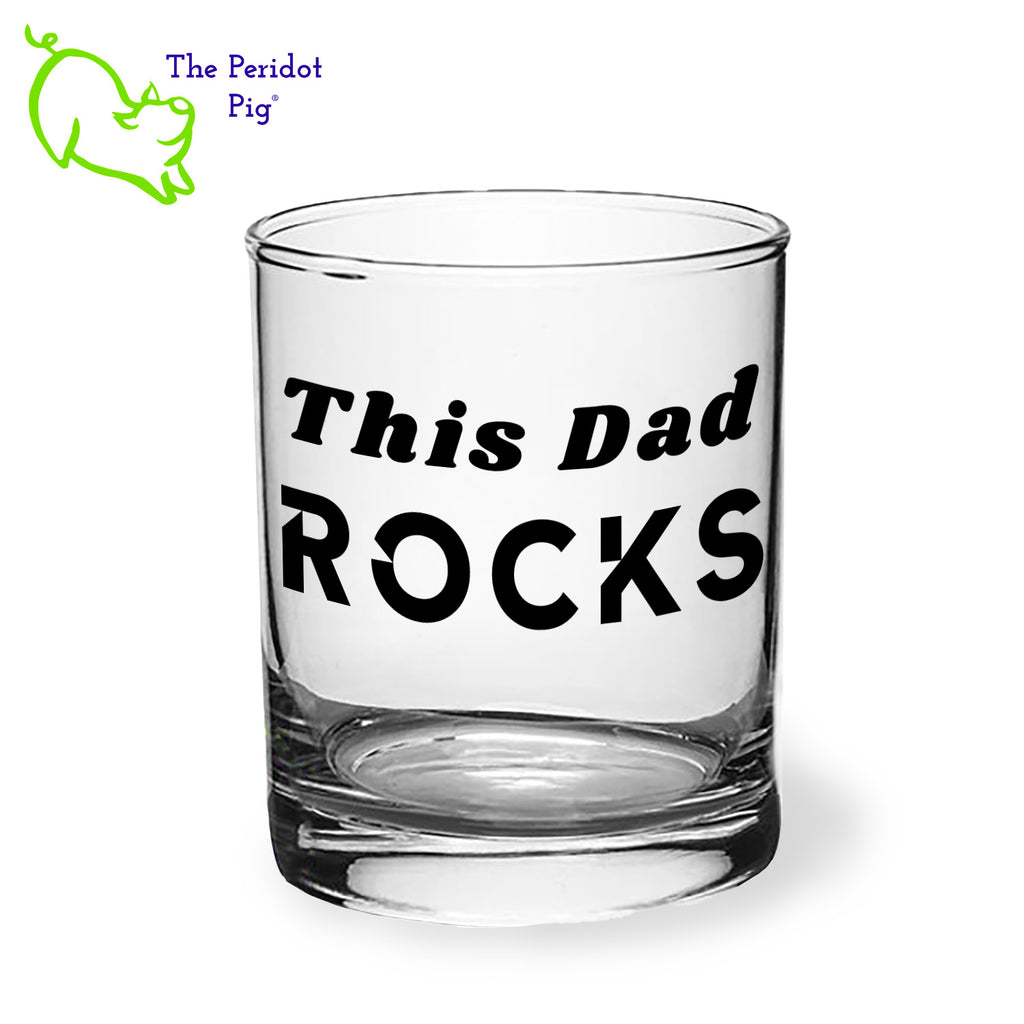 A dad-approved rocks glass! Let pops know he rocks with one of these glasses or a complete set. This 12.5 oz double old fashioned glass is crystal-clear and feels oh-so-good in your hand. They make a great Fathers Day, birthday, or even Christmas gift! Style B shown.