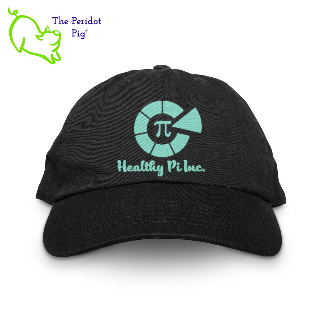 Stay shaded and stay styling with the Healthy Pi Logo Dad Hat! This 6-Panel twill cap is one cool customer - perfect for adding a bit of chill to your look and keeping the 'pony' under wraps. Available in FIVE colors, you'll be 'hat-happy' no matter which you choose! Front view shown in black.