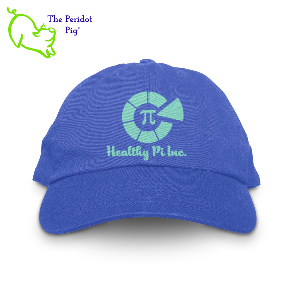 Stay shaded and stay styling with the Healthy Pi Logo Dad Hat! This 6-Panel twill cap is one cool customer - perfect for adding a bit of chill to your look and keeping the 'pony' under wraps. Available in FIVE colors, you'll be 'hat-happy' no matter which you choose! Front view shown in royal.