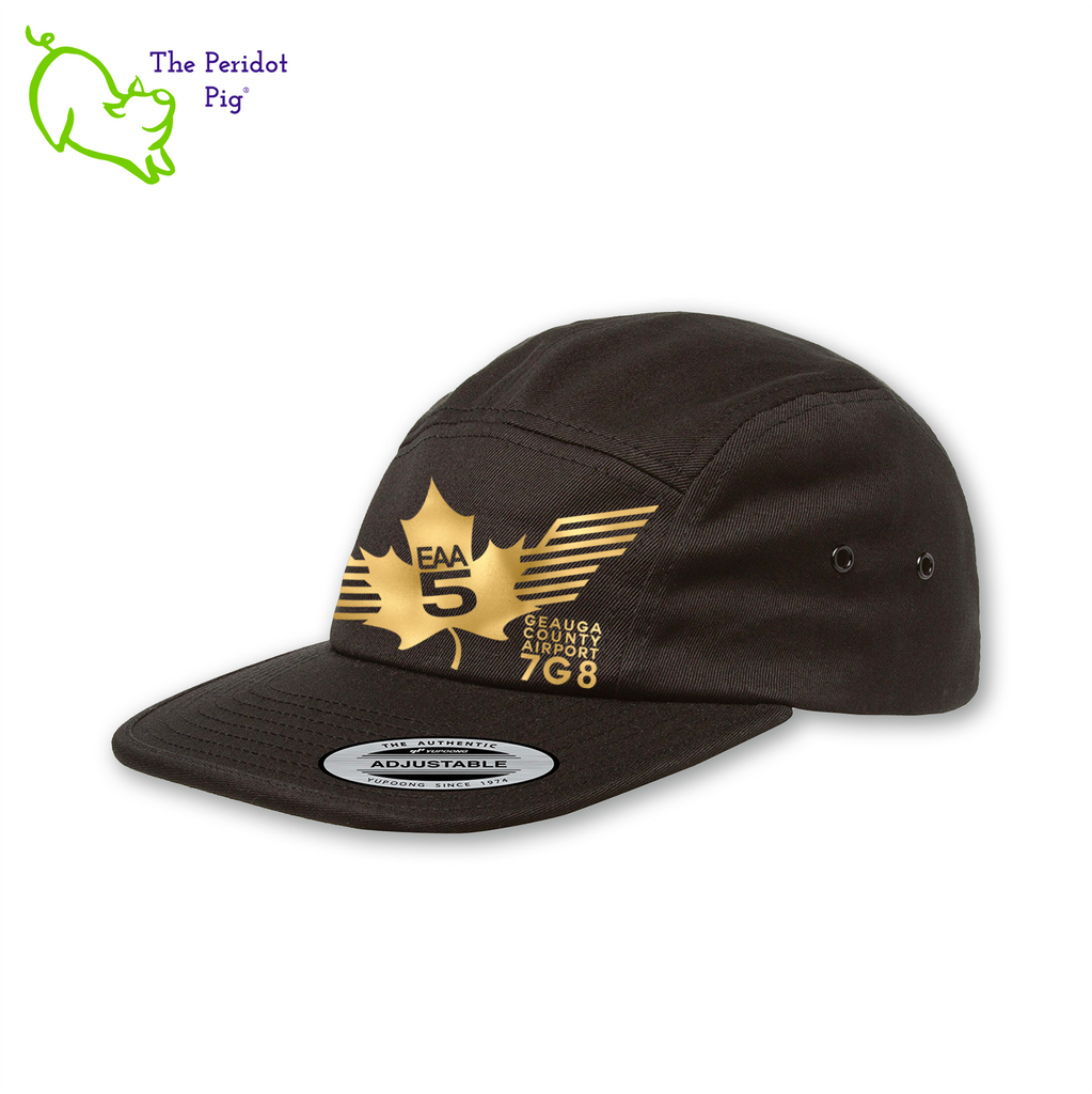 This EAA Chapter 5 Logo Tactical Hat is crafted with 100% soft cotton, making it comfortable to wear while flying. It features no top button, which makes it ideal for small-plane pilots, and the hat comes in three different colors. Enjoy the comfort and style of this tactical hat during your next flight!Front view shown with Black & gold.