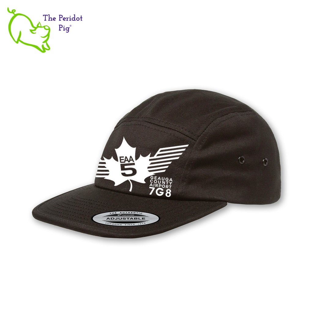 This EAA Chapter 5 Logo Tactical Hat is crafted with 100% soft cotton, making it comfortable to wear while flying. It features no top button, which makes it ideal for small-plane pilots, and the hat comes in three different colors. Enjoy the comfort and style of this tactical hat during your next flight! Front view shown with Black & white.