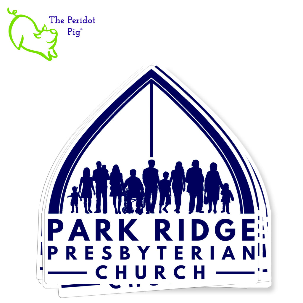 Make a statement about your Park Ridge Presbyterian Church passion with these outdoor-rated, 5-year stickers! Not your average crew of decals – at approximately 3"x 3" they’re perfect for adding a little flare to your car, phone case, or coffee mug. If you’re going to stick it on a mug, though, just make sure to hand-wash it! #LevelUpYourSwagStack of stickers shown.