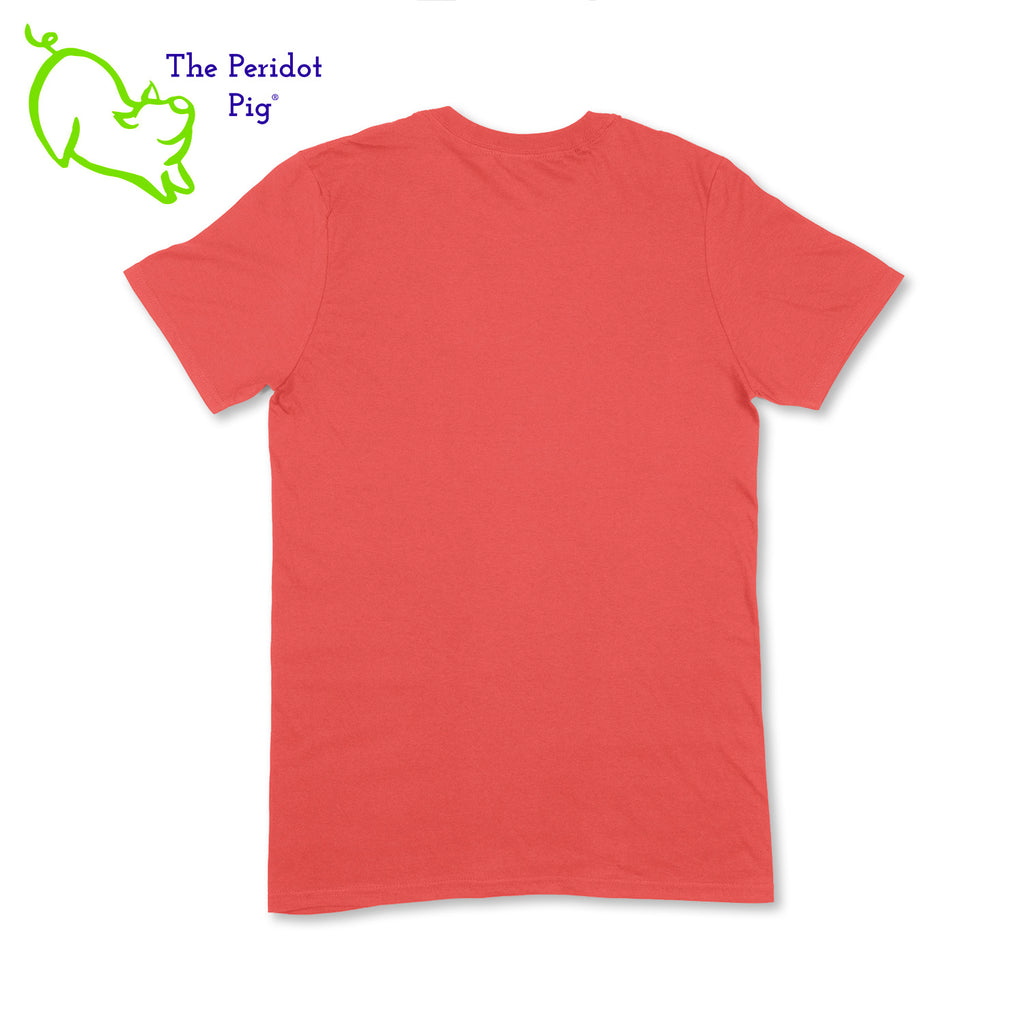 A wonderful t-shirt to get people talking. The front has the text, " Do something you don't have to do". The back is blank for a minimalist look. This is a super soft blend shirt. Back view shown in coral silk.