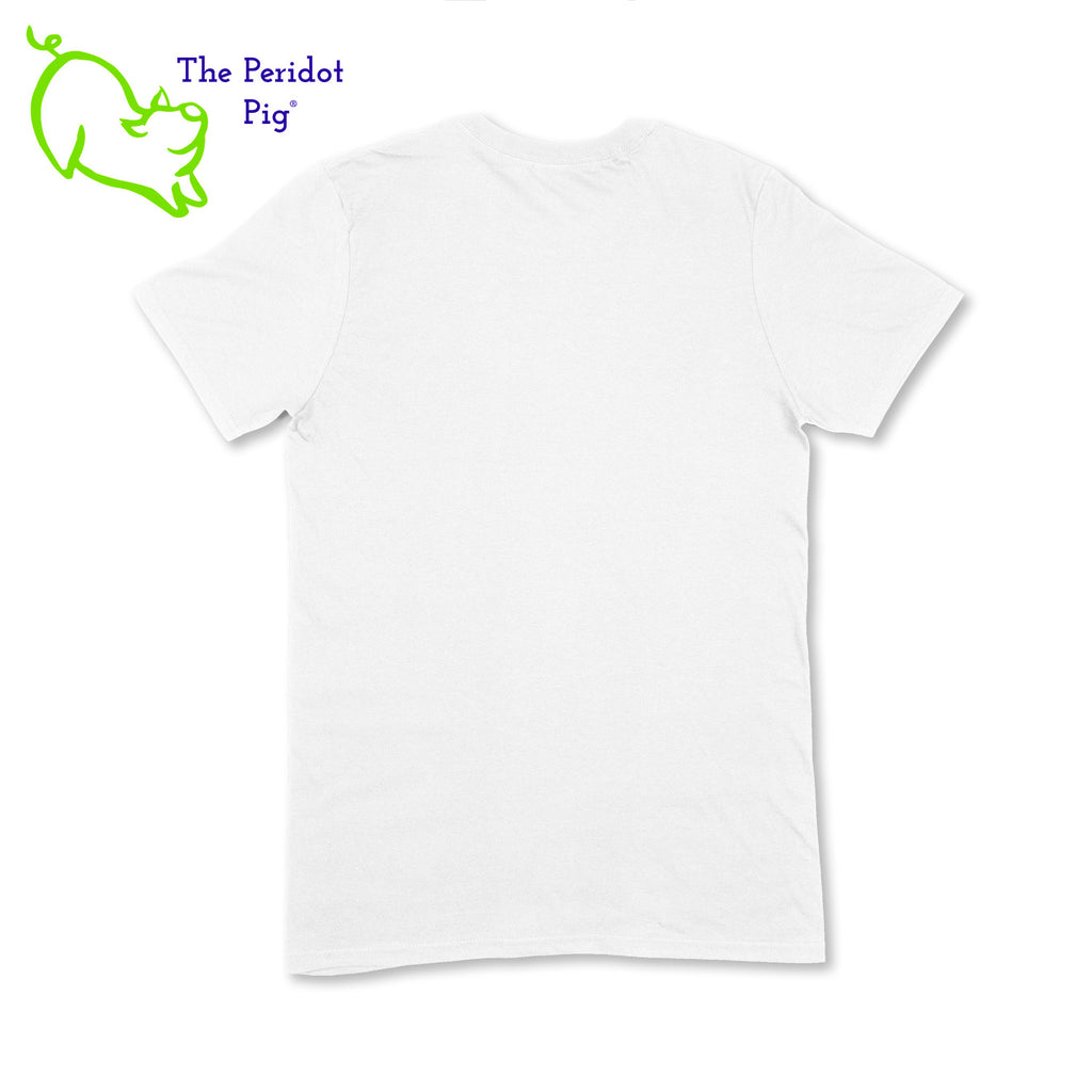 A wonderful t-shirt to get people talking. The front has the text, " Do something you don't have to do". The back is blank for a minimalist look. This is a super soft blend shirt. Back view shown in white.