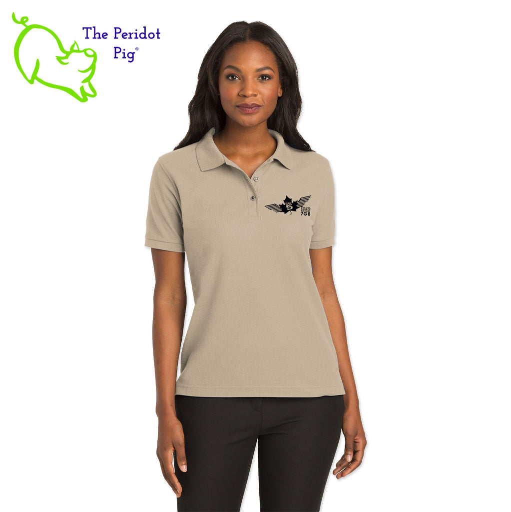 Renowned for its resilience, our incomparably comfortable classic polo is second to none. Expertly designed to resist wrinkles and shrinkage, this must-have polo delivers a luxuriously soft feel. Featuring the iconic EAA Chapter 5 logo on the left chest, you won't ever regret choosing this timeless piece. Front view shown in Stone-Black.