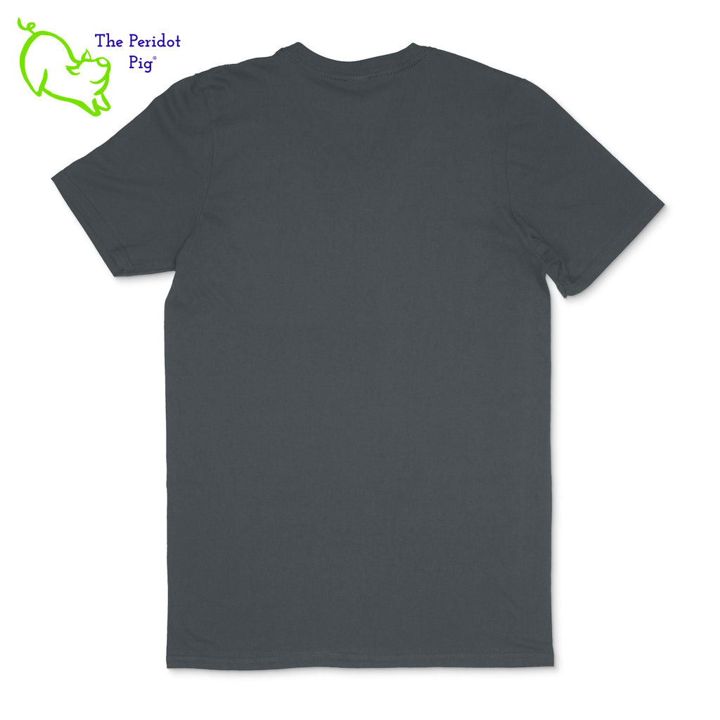 Crafted from a soft and comfortable material, this t-shirt features a loose cut, v-neck collar style and the EAA Chapter 5 logo in your choice of color on the front. You can also chose from three different colors for the shirt. The logo is located on the front and slightly wraps around the side of the shirt. Back view shown in Charcoal with white.