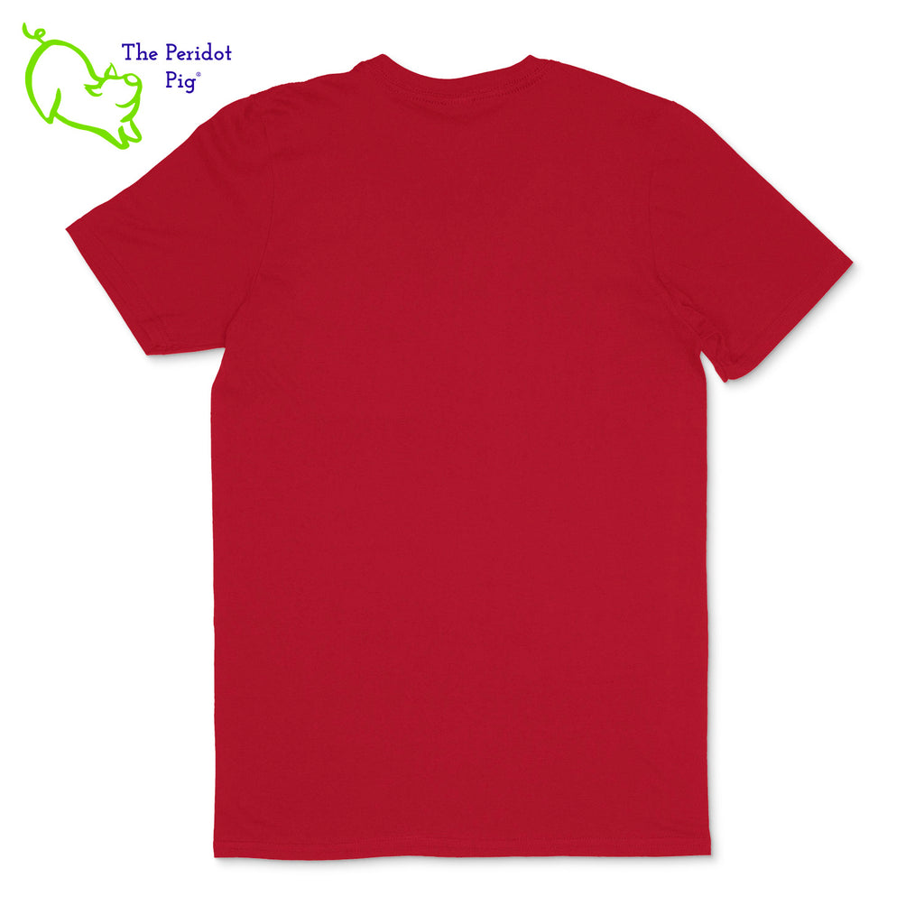 Crafted from a soft and comfortable material, this t-shirt features a loose cut, v-neck collar style and the EAA Chapter 5 logo in your choice of color on the front. You can also chose from three different colors for the shirt. The logo is located on the front and slightly wraps around the side of the shirt. back view shown in Red.