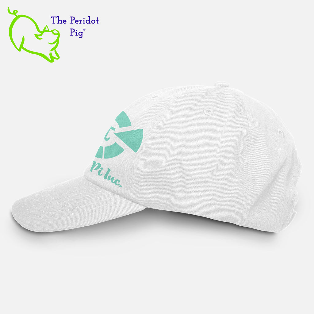 Stay shaded and stay styling with the Healthy Pi Logo Dad Hat! This 6-Panel twill cap is one cool customer - perfect for adding a bit of chill to your look and keeping the 'pony' under wraps. Available in FIVE colors, you'll be 'hat-happy' no matter which you choose! Left view shown in white.