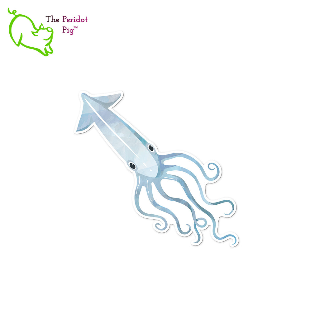 We just love these little squids and they make a beautiful, quirky sticker! These can be purchased individually or in a sample 6-pack that has one of each. Blue shown.