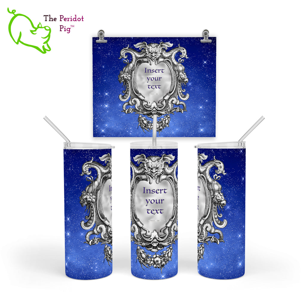 These tumblers were inspired by the Mars landing and the "Dare Mighty Things" encrypted message. We had to put our own peculiar spin on things as well! In this version, you can add your own personalization or inspirational quote. Style A Shown.