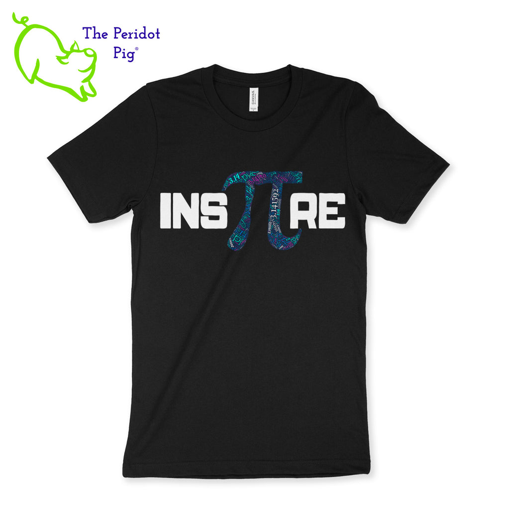 Prepared to be inspired by our latest PI t-shirt! Available in 5 soft colors, these are the perfect attire for your PI day celebrations on March 14th. We've created these shirts with a light-weight vinyl on a soft and comfortable t-shirt. Front view shown in black.