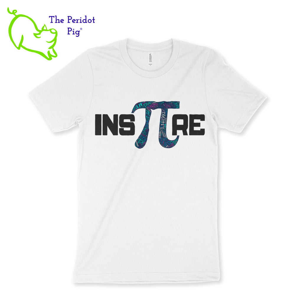 Prepared to be inspired by our latest PI t-shirt! Available in 5 soft colors, these are the perfect attire for your PI day celebrations on March 14th. We've created these shirts with a light-weight vinyl on a soft and comfortable t-shirt. Front view shown in white.