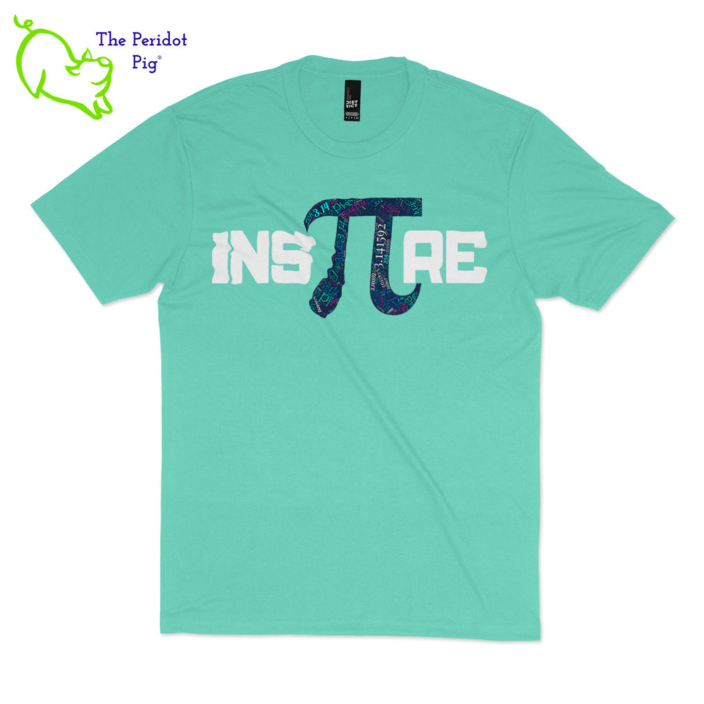 Prepared to be inspired by our latest PI t-shirt! Available in 5 soft colors, these are the perfect attire for your PI day celebrations on March 14th. We've created these shirts with a light-weight vinyl on a soft and comfortable t-shirt. Front view shown in teal.