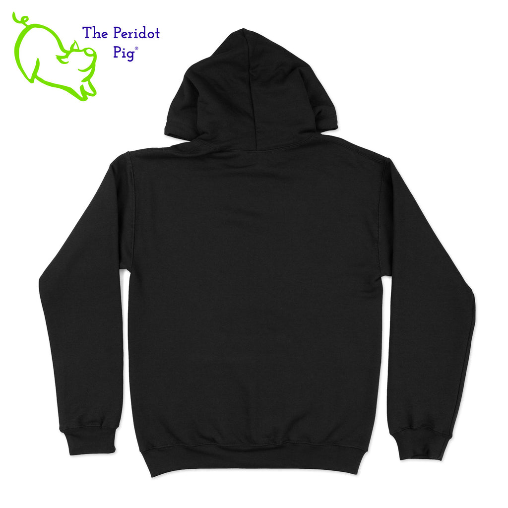 This warm, soft hoodie features our PI day InsPIre theme in vivid print on the front. It's available in four colors to help celebrate PI in style. Back view shown in black.