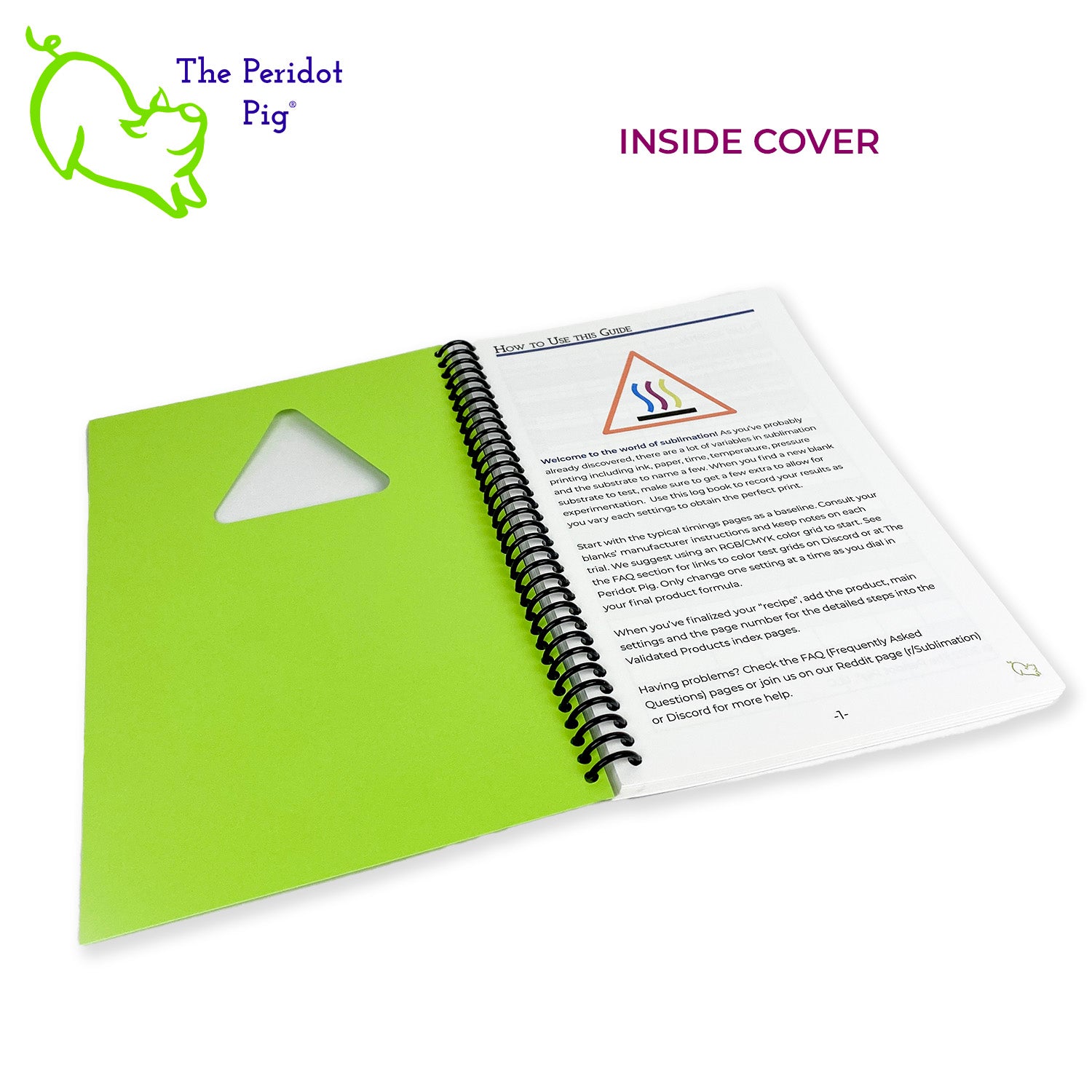 Sublimation Log Book – The Peridot Pig