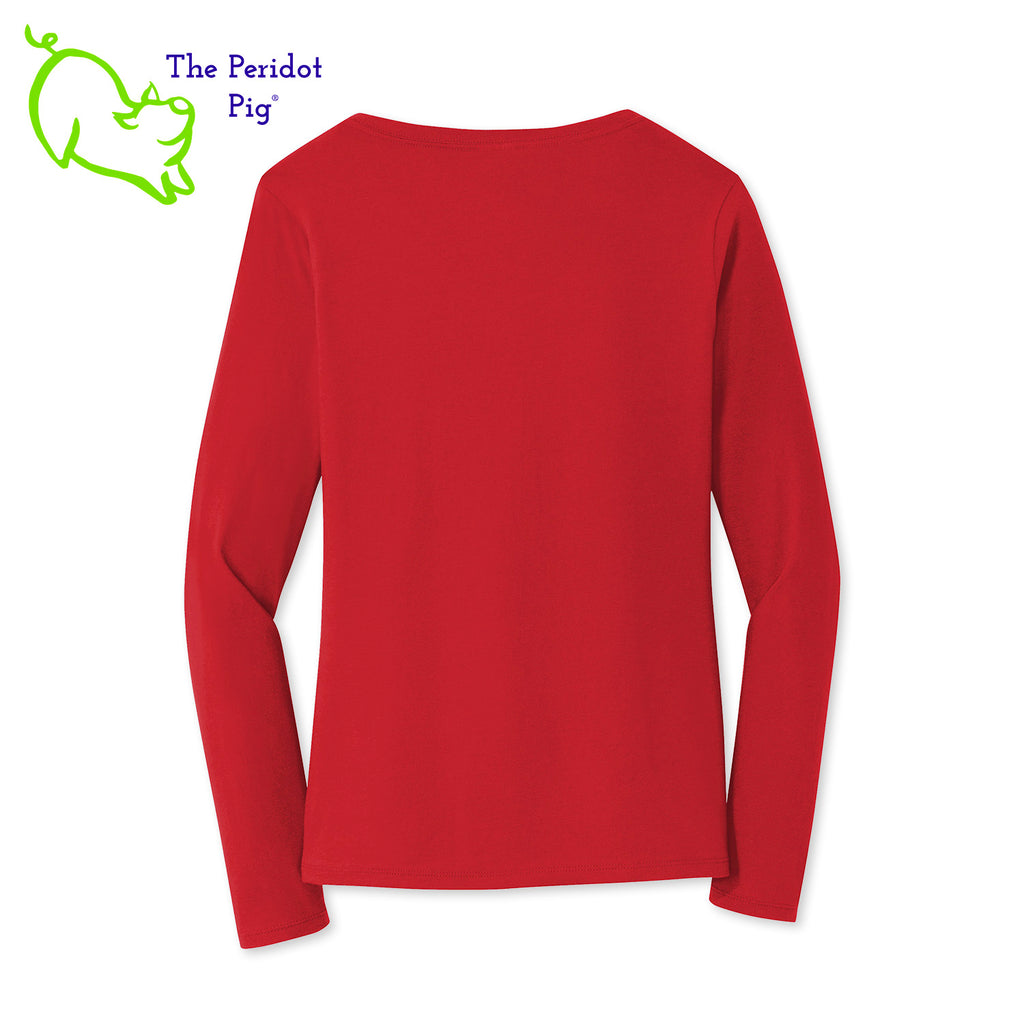 Before you start with the "bah humbugs" try this shirt instead. It says, "This is as jolly as I get" in bright, vivid color. There's even a couple of sprigs of mistletoe!  Back view shown in red.