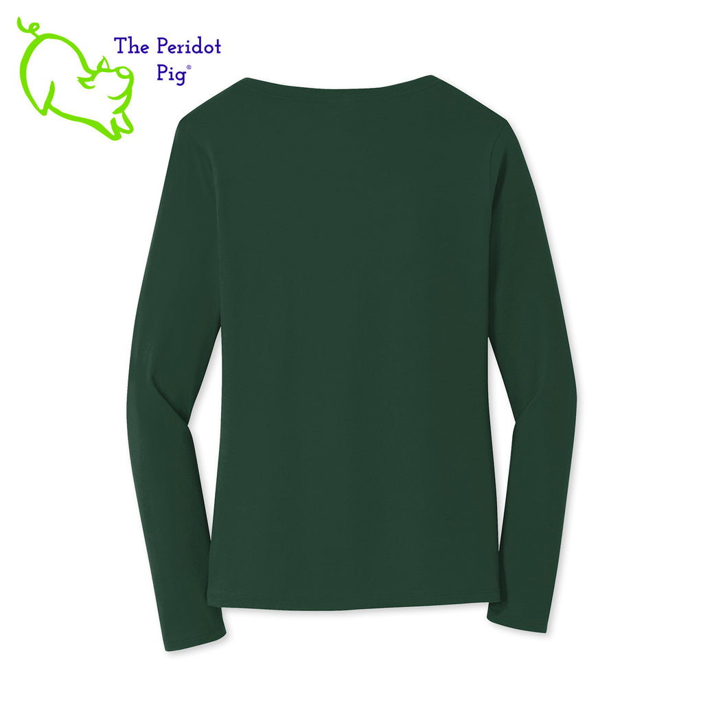 Before you start with the "bah humbugs" try this shirt instead. It says, "This is as jolly as I get" in bright, vivid color. There's even a couple of sprigs of mistletoe!  Back view shown in green.