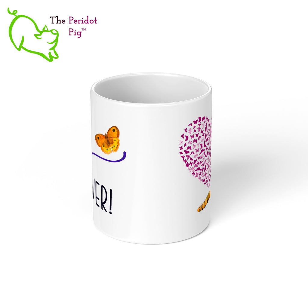 Sometimes you need to state the obvious and let Dad know he's the best! We're sure he will appreciate it. In this set, all of the pieces say "Best Dad Ever!" plus we added a few bugs, just because bugs are cool. Mug center view.