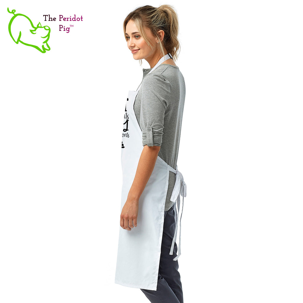 Sometimes you just need to let your family or guests know what they're dealing with. In this case, the apron says "I don't take orders, I barely take suggestions".  Perfect for the cook that is a bit tired of picky eaters! Front view shown in White.