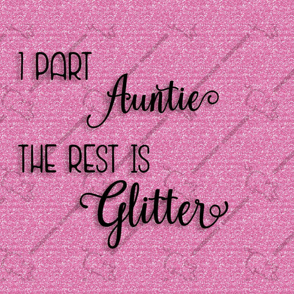 Text rendering on pink for the Auntie selection.