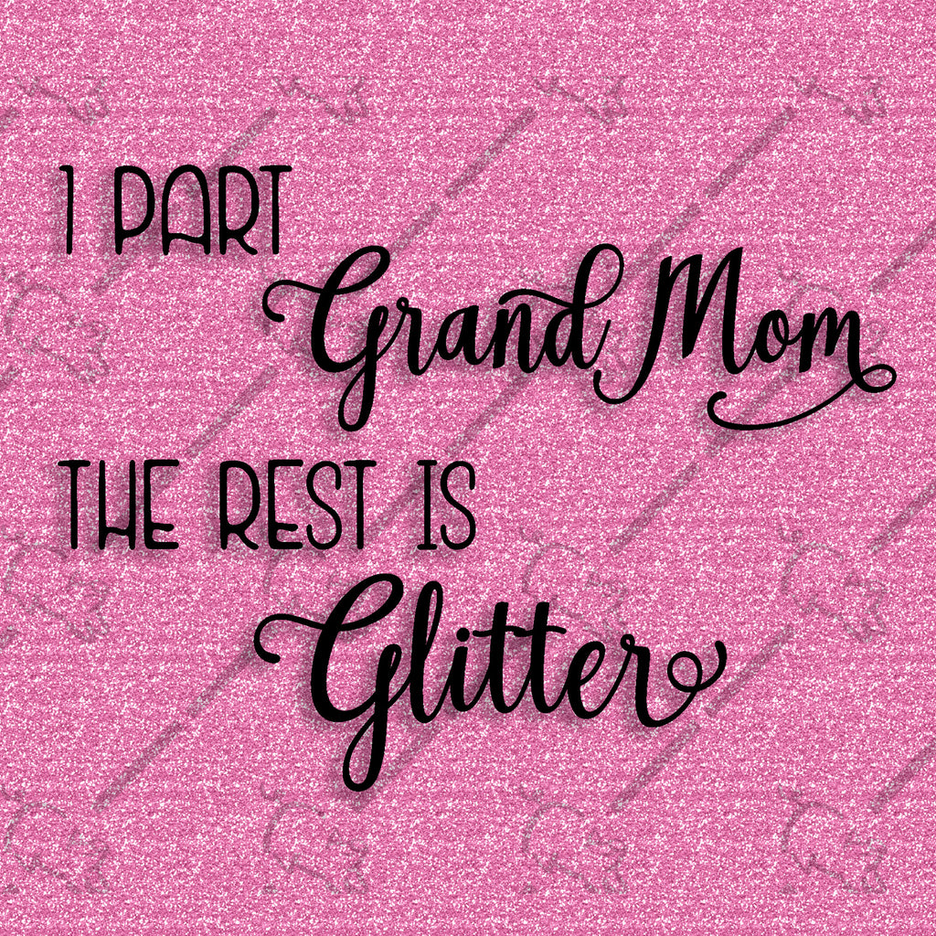 Text rendering on pink for the Grand Mom selection.