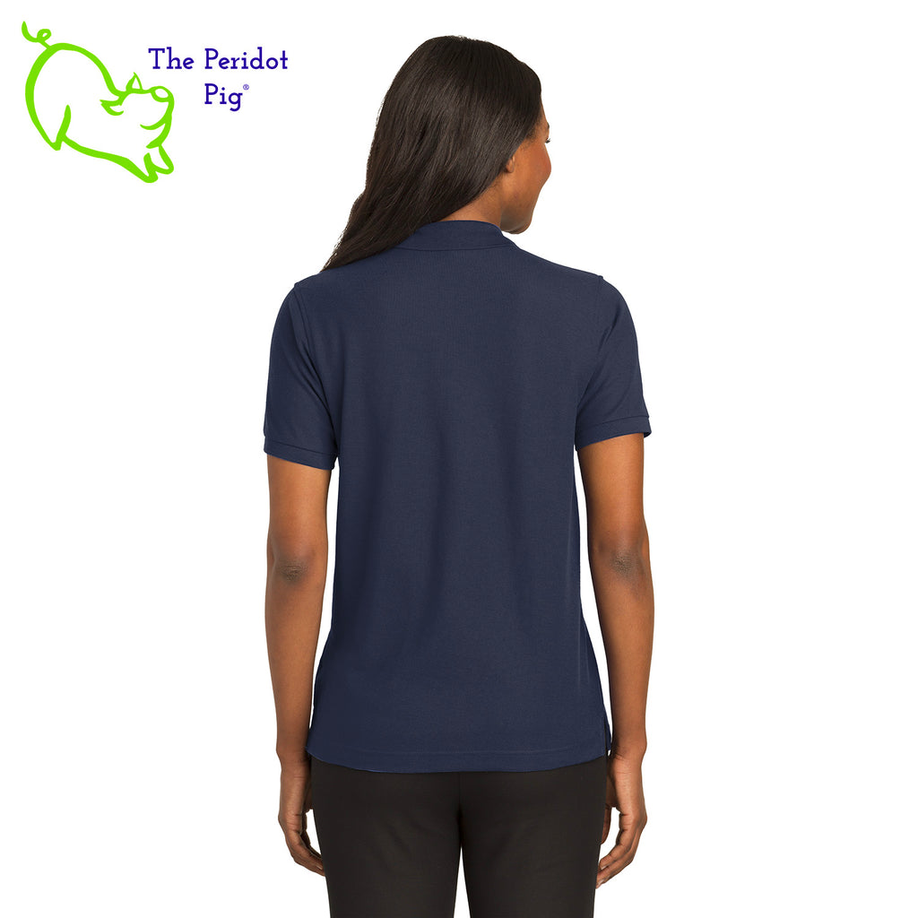 An enduring favorite, our comfortable classic polo is anything but ordinary. With superior wrinkle and shrink resistance, a silky soft hand and an incredible range of styles, sizes and colors, it's a first-rate choice for uniforming just about any group. This one features the Super Stud logo on the front. Back view shown in Navy.