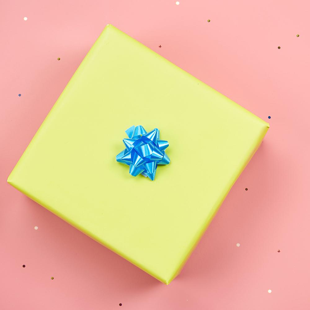 A sample image of giftwrapped package.